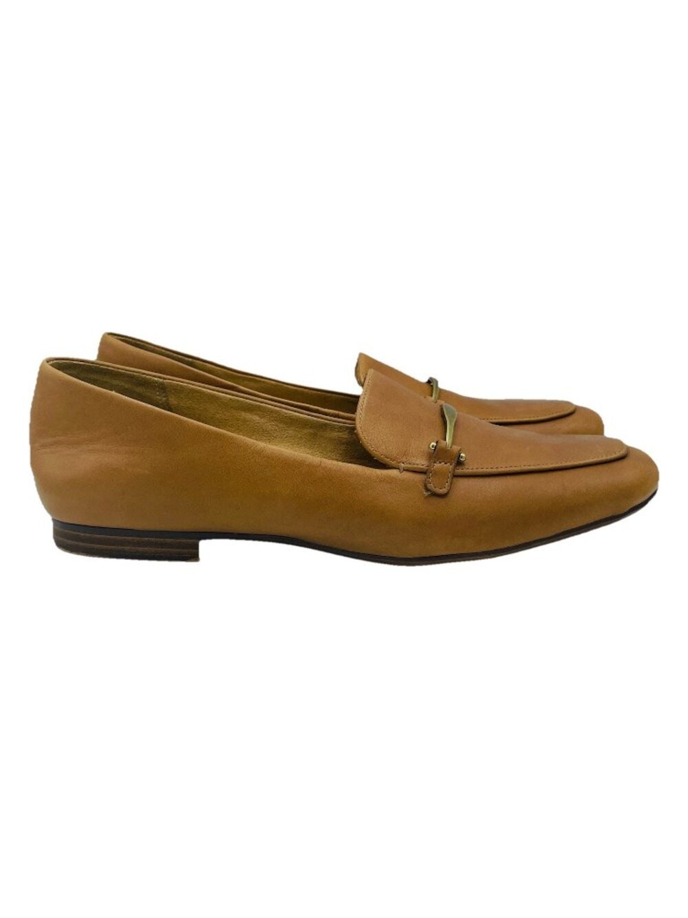 Naturalizer Shoes Womens 9 M Leather Rown Emiline Slip On Comfort Loafers Career
